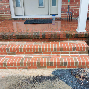 New Brick Steps for Entryway