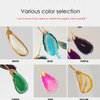 MIRODEMI® Flims | Colourful Agate Art Multicoloured Chandelier, Green, 20 Lights, Warm Light