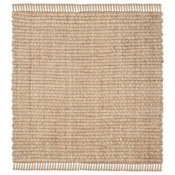 Safavieh Vintage Leather Collection NF856A Rug, Natural, 6' X 6' Square