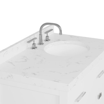 Caroline Parkway 36'' White Bathroom Vanity
