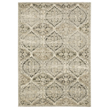 Oriental Weavers Sphinx Florence 270H6 Rug, Ivory and Gray, 7'10"x10'10"