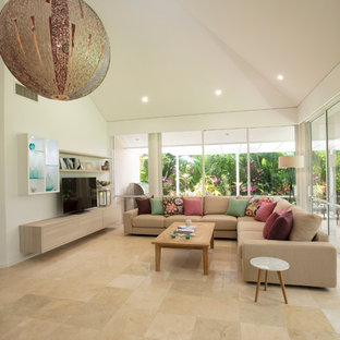 Example of a coastal home theater design in Cairns