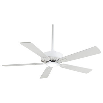 Minka-Aire Contractor Plus LED 52" Ceiling Fan F556L-WH, White