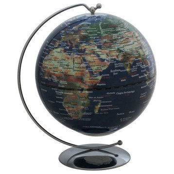 Hillary Illuminated World Globe - 5" Diameter, Battery Operated LED Light