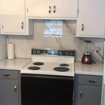 Budget Kitchen Redo - Epoxy Countertops & Backsplash