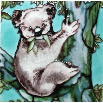 Koala Bear On A Tree Tile