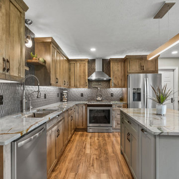 Stunning Transitional Kitchen Remodel Done With New Cabinets