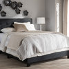 Brookfield Charcoal Gray Fabric Bed, Full