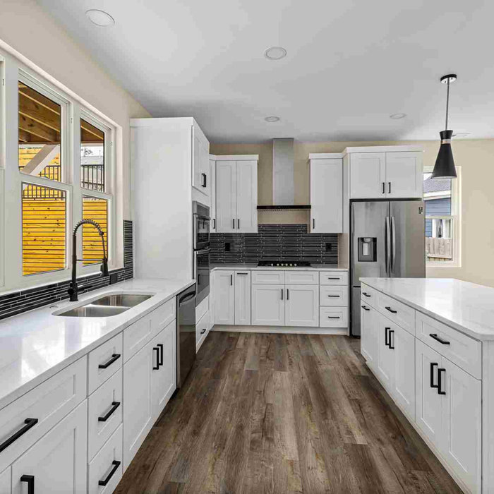 Modern open concept kitchen remodel by Apal Building in Raleigh, NC
