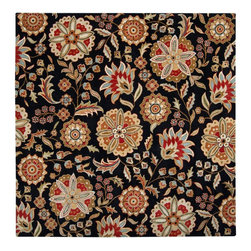 Artistic Weavers - Sarah Black 6 ft. Square Area Rug - Rugs