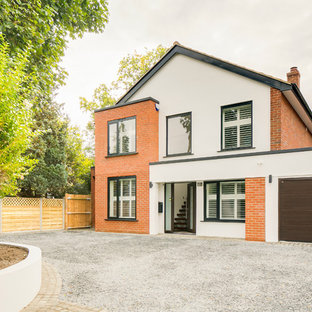 Moderne Häuser mit Backsteinfassade Ideen, Design & Bilder - August