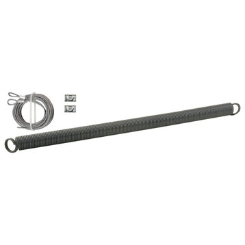 Garage Door Extension Spring, 16", Heavy Duty, Safety Cable Included