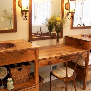 Elegant Rustic Master Bathroom