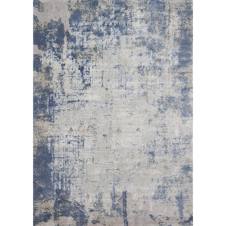 Denim/Gray Patina Area Rugs by Loloi, Denim/Grey, 2'7"x8'0"