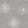 Navigate Gray Vintage Compass Wallpaper Bolt