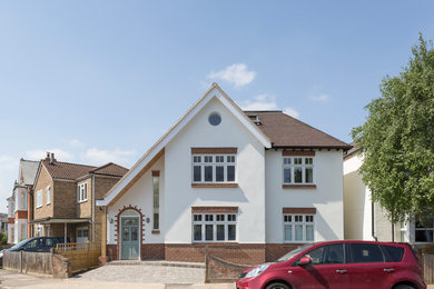 Traditional detached house in Other with a tiled roof.