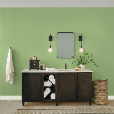 Bathroom Glidden Color of the Year 2022: Guacamole