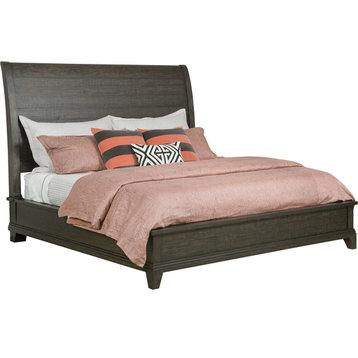 Kincaid Furniture Plank Road Eastburn Sleigh Bed, Charcoal, King