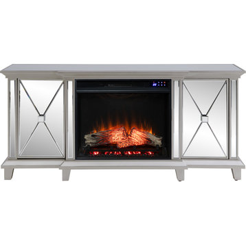 Toppington Electric Fireplace Console - Mirror