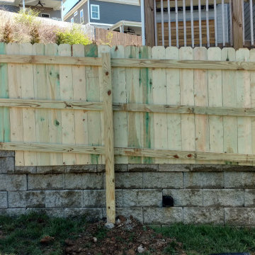 6ft Tall Dog Eared Privacy Pressure Treated Pine