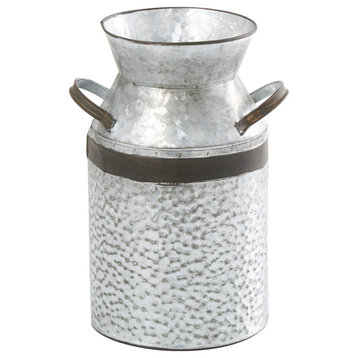 Farmhouse Gray Metal Decorative Jars 93992