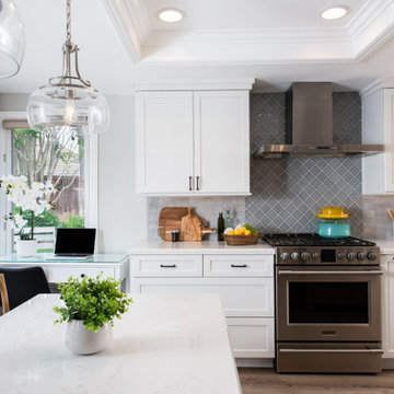 Spacious Kitchen Remodel with Duplicate Ceiling Inset