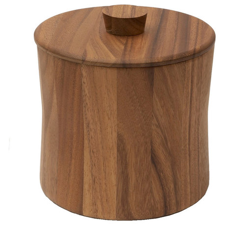 Acacia Wood Ice Bucket, 2 Quart