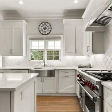 Clean Lines, Classic Hues: A White Kitchen Delight