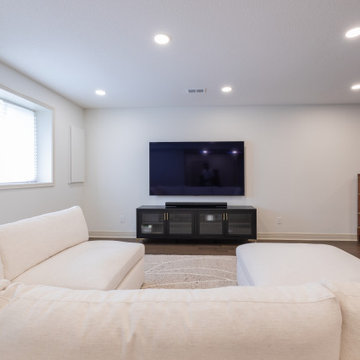 Playful, Modern Basement Designed for Family Living