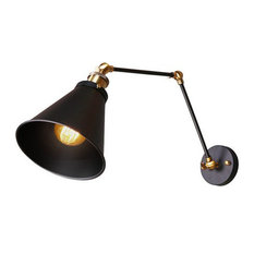 Articulating Arm Wall Lighting Houzz Metal Black Swing Arm Wall Sconce Lamp Light Fixture