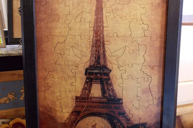 ICONIC LANDMARK Wood Puzzles hand designed, laser cut, heat color pressed for AN