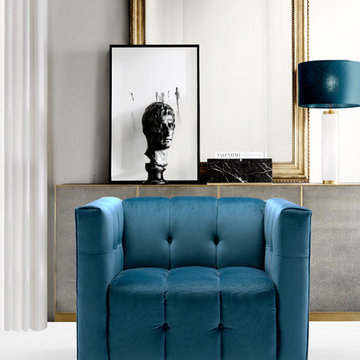 Chic Home Primavera Club Chair, Teal