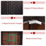 Costway 4PCS Patio Rattan Wicker Furniture Set Cushioned Sofa Ottoman Deck Red