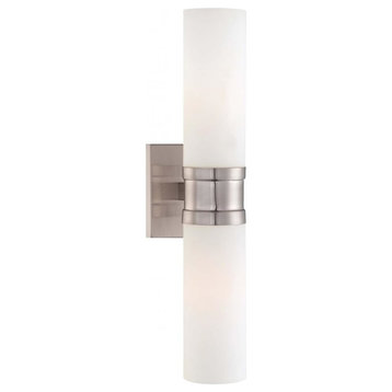 Minka-Lavery 4462-84 2 Light Wall Sconce Minka Lavery Brushed Nickel