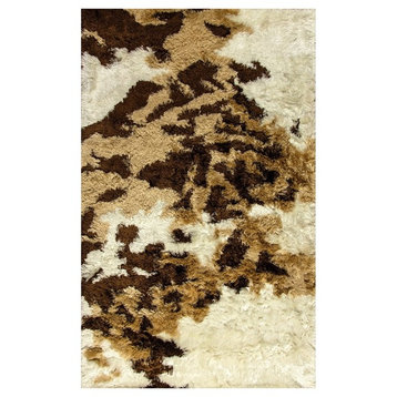 Loft 3100-114 Area Rug, Ivory and Beige and Brown, 8'x10'