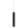 Micro Tube LED Pendant With Frosted Acrylic Shade, Satin Black