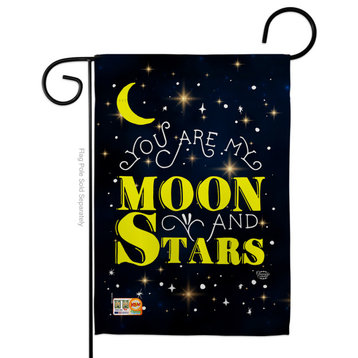 You Are My Moon And Star Inspirational Expression Garden Flag