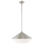 Livex Lighting - Livex Lighting 40689-91 Stockholm - One Light Pendant - The unique design of the Stockholm mini pendant meStockholm One Light  Brushed Nickel Brush *UL Approved: YES Energy Star Qualified: n/a ADA Certified: n/a  *Number of Lights: Lamp: 1-*Wattage:40w Medium Base bulb(s) *Bulb Included:No *Bulb Type:Medium Base *Finish Type:Brushed Nickel