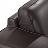 Aniella, Italian Modern Dark Brown Leather Sofa