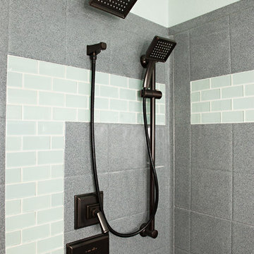 Bestbath commercial shower faux tile shower ada shower grab bar
