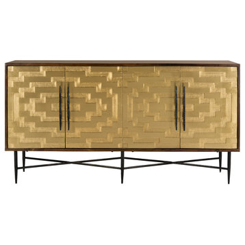 Safavieh Couture Skylar Brass Sideboard