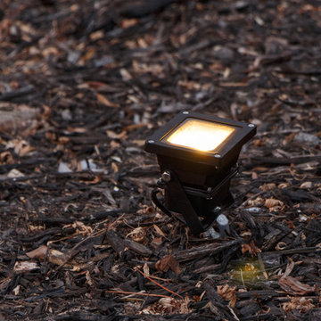 Cumming, GA House and Backyard Lighting Project Wash Light