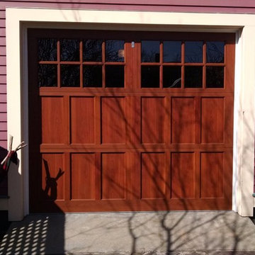 Wood Style Carriage House Garage Door With Windows