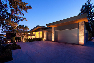 Example of a trendy home design design in Vancouver