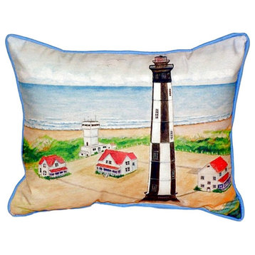 Cape Henry Lighthouse Small Indoor/Outdoor Pillow 11x14 - Set of Two