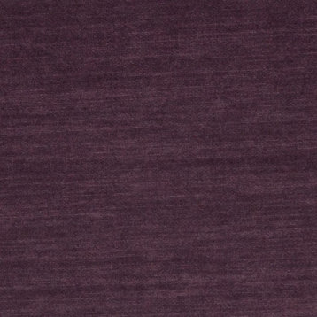 Purple Solid Woven Velvet Upholstery Fabric By The Yard