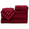 6-Piece Cotton Deluxe Plush Bath Towel Set Lavish Home