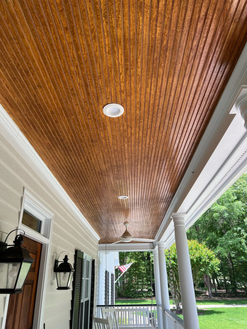 Black porch ceiling?