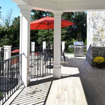 Exterior Remodel Turns Home Backyard into Gorgeous Retreat in Great Falls, Va