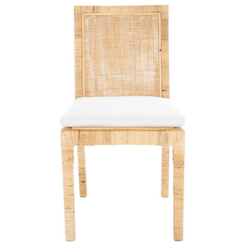 Dorea Cane Dining Chair W/ Cushion set of 2